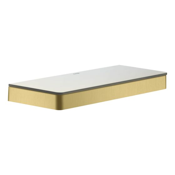 Hansgrohe AXOR Universal Softsquare Ablage 300mm, Sicherheitsglas, Brushed Brass