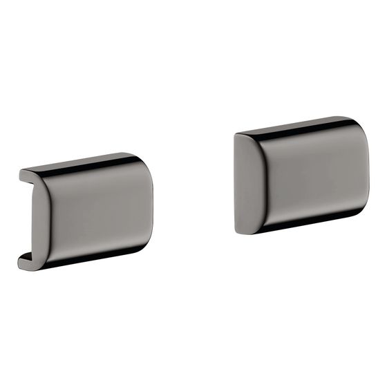 Hansgrohe AXOR Universal Softsquare Abdeckung für Reling, Polished Black Chrome