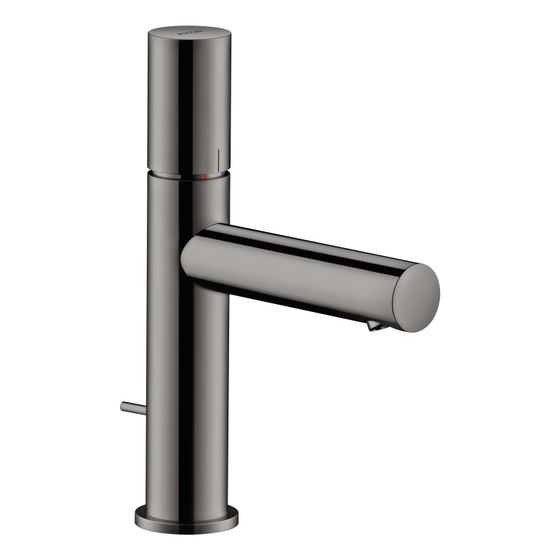 Hansgrohe AXOR Uno Einhebel-Waschtischmischer 110mm, 5l/min, Zerogriff, Zugstangen-Ablaufgarnitur, Polished Black Chrome