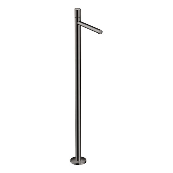 Hansgrohe AXOR Uno Einhebel-Waschtischmischer bodenstehend, 5l/min, Zerogriff ohne Ablaufgarnitur, Polished Black Chrome