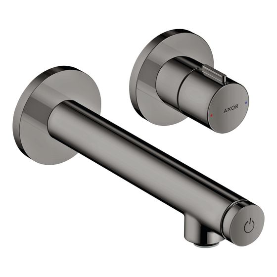Hansgrohe AXOR Uno Waschtischmischer Unterputz, 5l/min, für Wandmontage Select, Auslauf 158mm, Polished Black Chrome