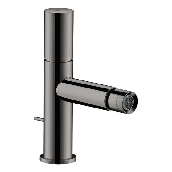Hansgrohe AXOR Uno Einhebel-Bidetmischer, 5l/min, Zerogriff, Zugstangen-Ablaufgarnitur, Polished Black Chrome