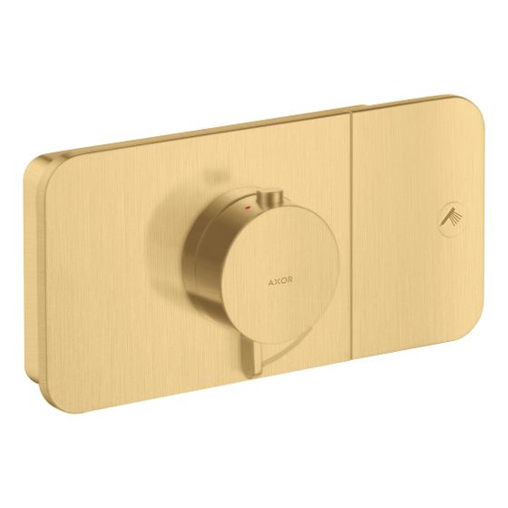 Hansgrohe AXOR One Thermostatmodul Unterputz, 24l/min, für 1 Verbraucher, Brushed Gold Optic