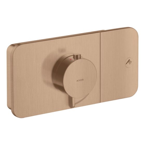 Hansgrohe AXOR One Thermostatmodul Unterputz, 24l/min, für 1 Verbraucher, Brushed Red Gold