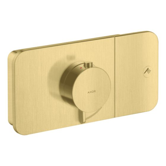 Hansgrohe AXOR One Thermostatmodul Unterputz, 24l/min, für 1 Verbraucher, Brushed Brass