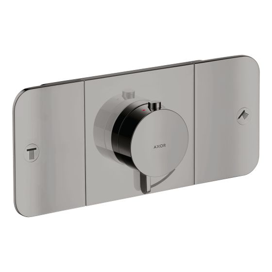 Hansgrohe AXOR One Thermostatmodul Unterputz, 30l/min, für 2 Verbraucher, Polished Black Chrome