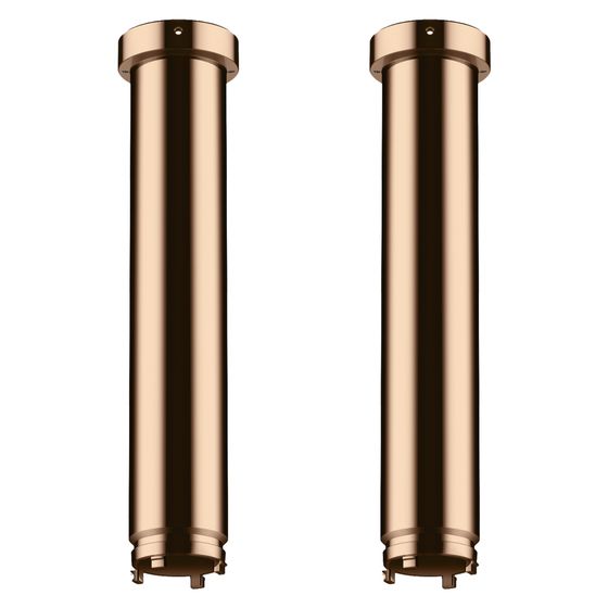 Hansgrohe AXOR ShowerSolutions Verlängerung Set 230mm für Deckenbefestigung ShowerHeaven 1200x300mm, 4jet, Polished Red Gold