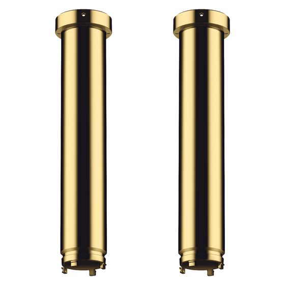 Hansgrohe AXOR ShowerSolutions Verlängerung Set 230mm für Deckenbefestigung ShowerHeaven 1200x300mm, 4jet, Polished Gold Optic