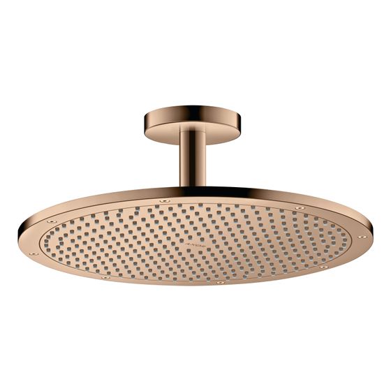 Hansgrohe AXOR ShowerSolutions Kopfbrause 350mm, 24,6l/min, 1jet, Deckenanschluss, Polished Red Gold
