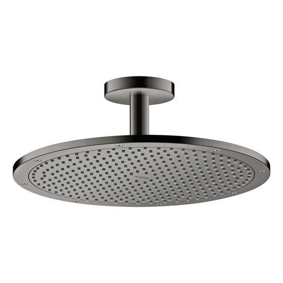 Hansgrohe AXOR ShowerSolutions Kopfbrause 350mm, 24,6l/min, 1jet, Deckenanschluss, Polished Black Chrome