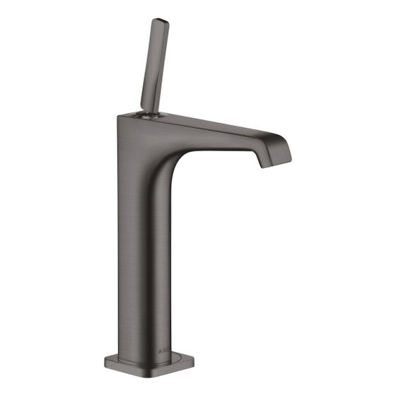 Hansgrohe AXOR Citterio E Einhebel-Waschtischmischer 190mm, Pin-Griff, Ablaufgarnitur für AufsatzWT, Brushed Black Chrome