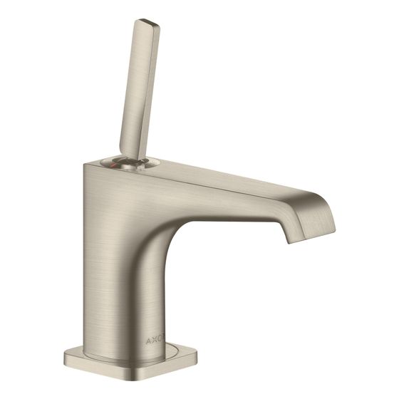 Hansgrohe AXOR Citterio E Standventil 90, Pin-Griff ohne Ablaufgarnitur, Ausladung 135mm, Brushed Nickel