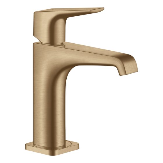 Hansgrohe AXOR Citterio E Einhebel-Waschtischmischer 130mm, Hebelgriff, Ablaufgarnitur, Brushed Bronze