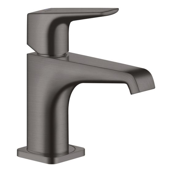 Hansgrohe AXOR Citterio E Einhebel-Waschtischmischer 90mm, Hebelgriff, Ablaufgarnitur für HWB, Brushed Black Chrome