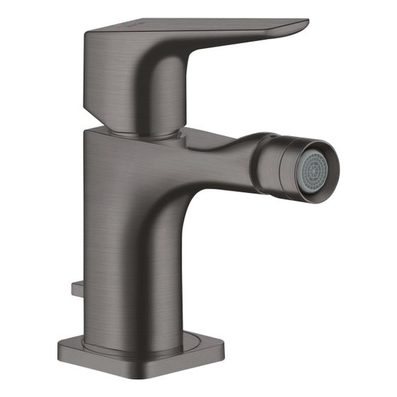 Hansgrohe AXOR Einhebel-Bidetmischer Citterio E, Hebelgriff, Zugstangen-Ablaufgarnitur, Brushed Black Chrome