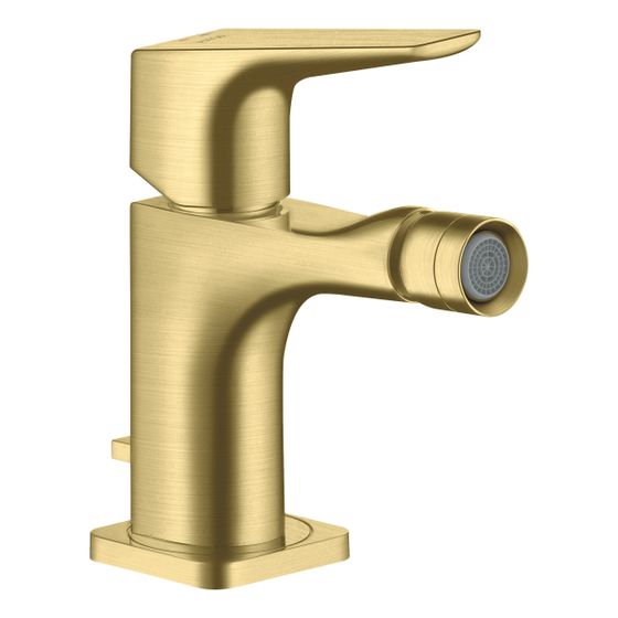 Hansgrohe AXOR Einhebel-Bidetmischer Citterio E, Hebelgriff, Zugstangen-Ablaufgarnitur, Brushed Brass