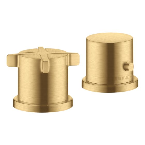 Hansgrohe 2-Loch Thermostat AXOR Citterio E Wannenrandmontage, DN 15, Brushed Gold Optic