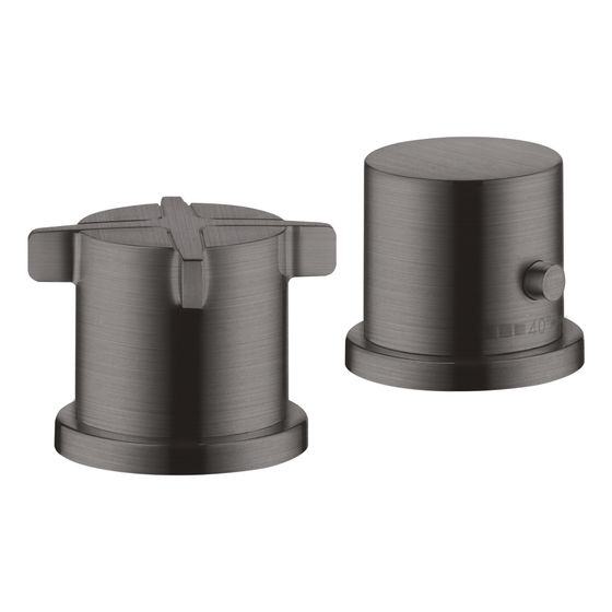 Hansgrohe 2-Loch Thermostat AXOR Citterio E Wannenrandmontage, DN 15, Brushed Black Chrome