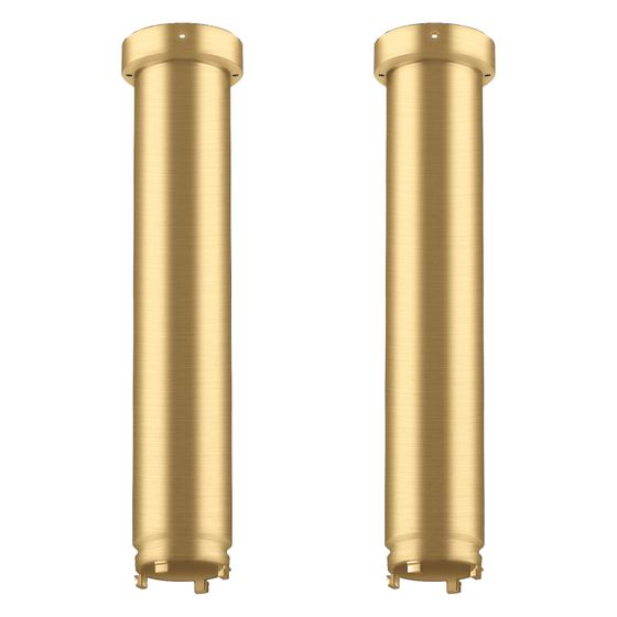 Hansgrohe AXOR ShowerSolutions Verlängerung Set 230mm für Deckenbefestigung ShowerHeaven 1200x300mm, 4jet, Brushed Gold Optic