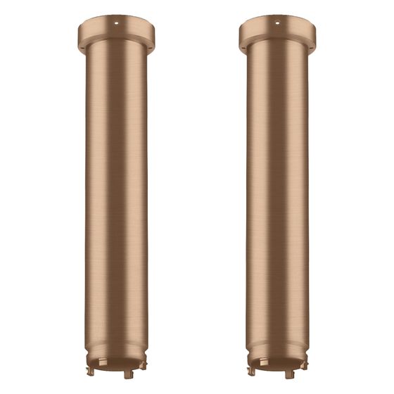 Hansgrohe AXOR ShowerSolutions Verlängerung Set 230mm für Deckenbefestigung ShowerHeaven 1200x300mm, 4jet, Brushed Red Gold