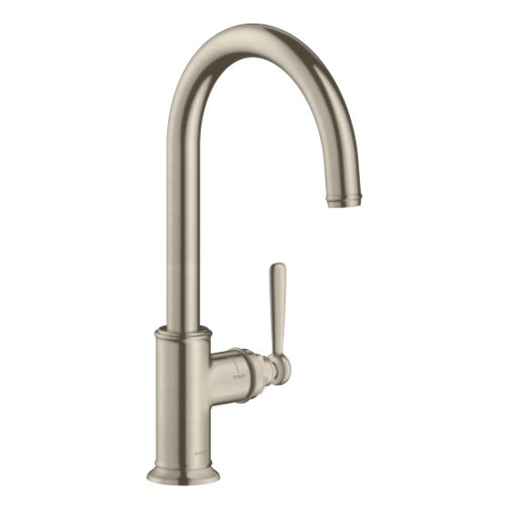 Hansgrohe AXOR Montreux Einhebel-Küchenmischer 260mm, 11l/min, Schwenkauslauf, Brushed Nickel