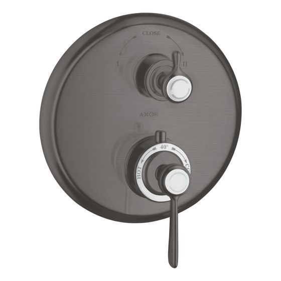 Hansgrohe AXOR Montreux Thermostat Unterputz, 29l/min, Hebelgriff, Ab- und Umstellventil, Brushed Black Chrome
