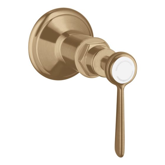 Hansgrohe AXOR Montreux Absperrventil Unterputz, Hebelgriff, DN 15/DN 20, Brushed Bronze