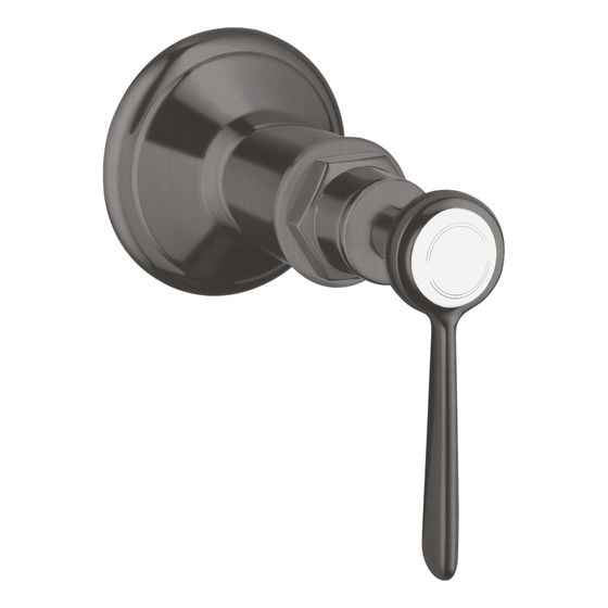 Hansgrohe AXOR Montreux Absperrventil Unterputz, Hebelgriff, DN 15/DN 20, Brushed Black Chrome