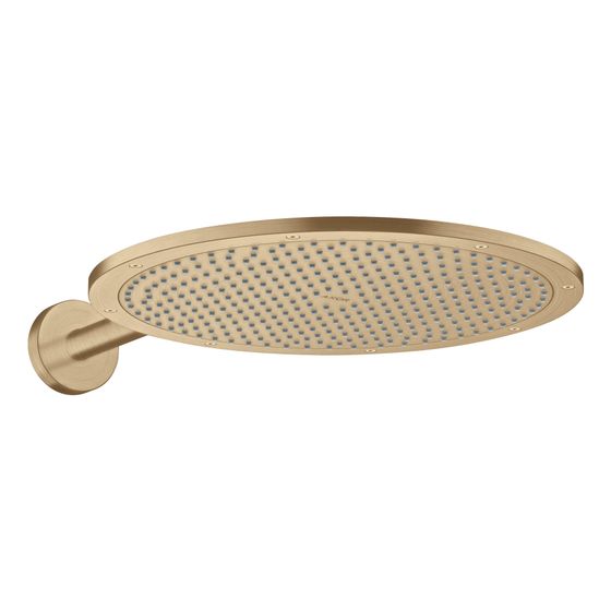 Hansgrohe AXOR ShowerSolutions Kopfbrause 350mm, 27,8l/min, 1jet, Brausearm, Brushed Bronze