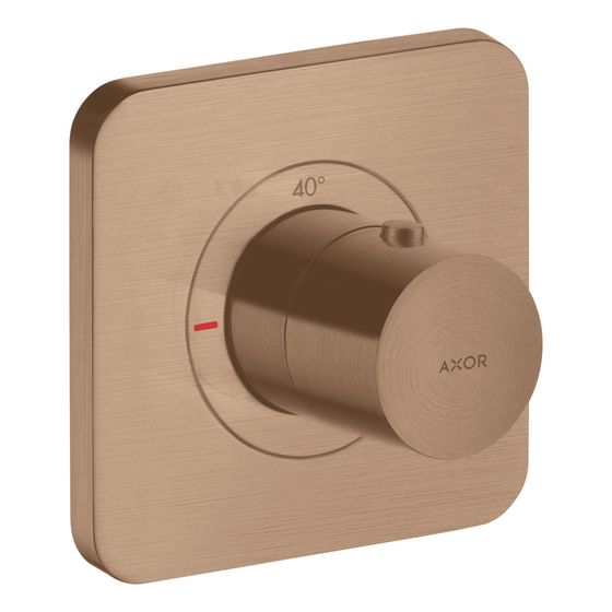 Hansgrohe AXOR Citterio E Thermostat 120x120mm, UP, DN 20, Brushed Red Gold