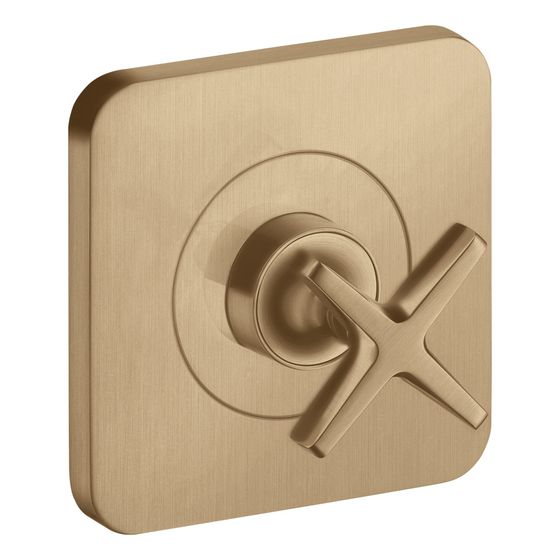 Hansgrohe AXOR Absperrventil Citterio E UP, 120x120mm, gerade, Brushed Bronze