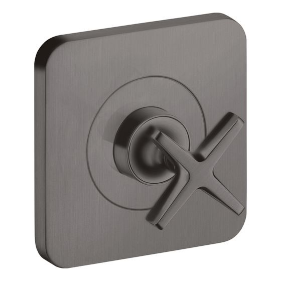 Hansgrohe AXOR Absperrventil Citterio E UP, 120x120mm, gerade, Brushed Black Chrome