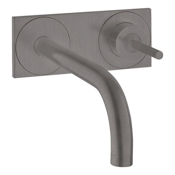 Hansgrohe AXOR Uno Einhebel-Waschtischmischer Unterputz, 5l/min, Auslauf 165mm, Platte, Brushed Black Chrome