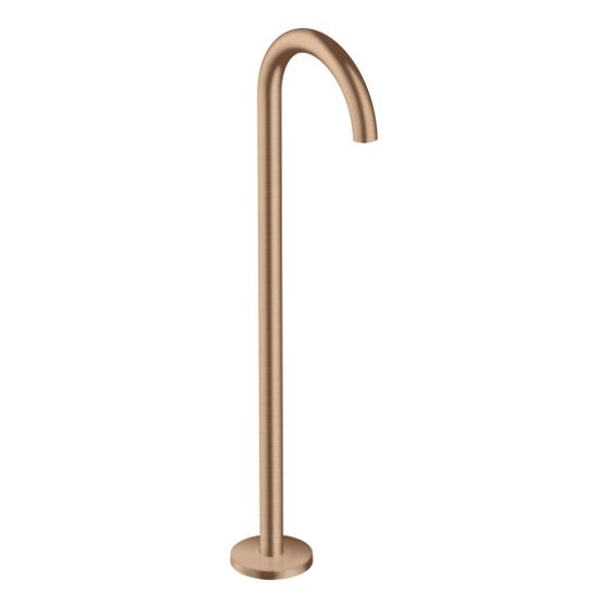 Hansgrohe AXOR Uno Wanneneinlauf, 18l/min, gebogen bodenstehend, Brushed Red Gold