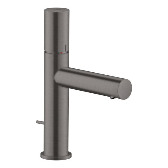Hansgrohe AXOR Uno Einhebel-Waschtischmischer 110mm, 5l/min, Zerogriff, Zugstangen-Ablaufgarnitur, Brushed Black Chrome