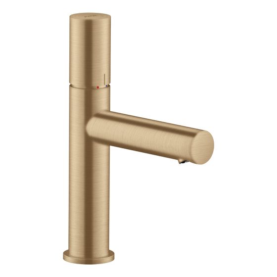 Hansgrohe AXOR Uno Einhebel-Waschtischmischer 110mm, 5l/min, Zerogriff, Ablaufgarnitur, Brushed Bronze