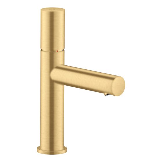 Hansgrohe AXOR Uno Einhebel-Waschtischmischer 110mm, 5l/min, Zerogriff, Ablaufgarnitur, Brushed Gold Optic