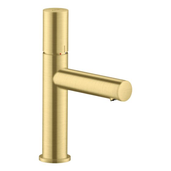 Hansgrohe AXOR Uno Einhebel-Waschtischmischer 110mm, 5l/min, Zerogriff, Ablaufgarnitur, Brushed Brass