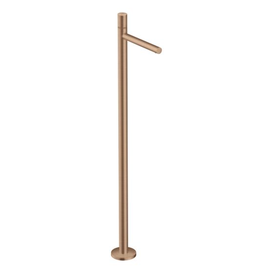 Hansgrohe AXOR Uno Einhebel-Waschtischmischer bodenstehend, 5l/min, Zerogriff ohne Ablaufgarnitur, Brushed Red Gold