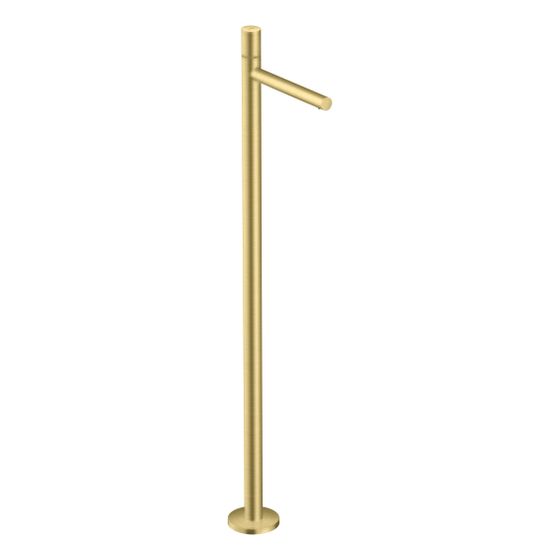Hansgrohe AXOR Uno Einhebel-Waschtischmischer bodenstehend, 5l/min, Zerogriff ohne Ablaufgarnitur, Brushed Brass