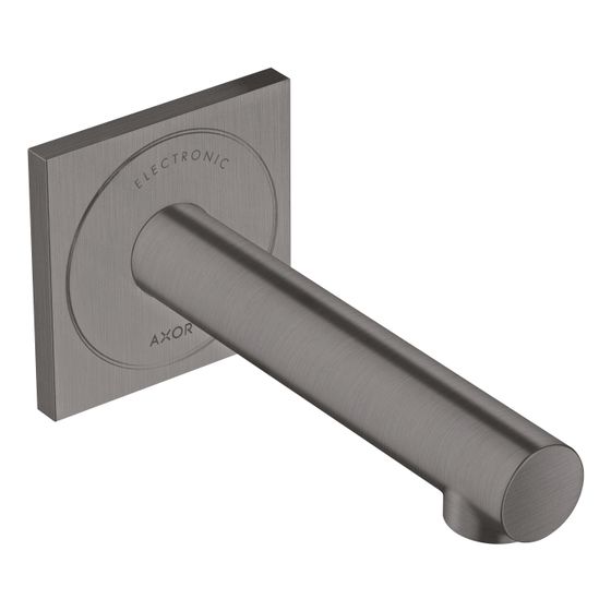 Hansgrohe AXOR Uno Elektronik-Waschtischmischer, 5l/min, UP für Wandmontage, Auslauf 161mm, Brushed Black Chrome