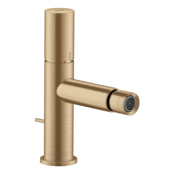 Hansgrohe AXOR Uno Einhebel-Bidetmischer, 5l/min, Zerogriff, Zugstangen-Ablaufgarnitur, Brushed Bronze
