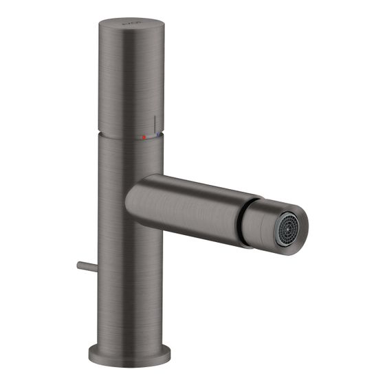 Hansgrohe AXOR Uno Einhebel-Bidetmischer, 5l/min, Zerogriff, Zugstangen-Ablaufgarnitur, Brushed Black Chrome