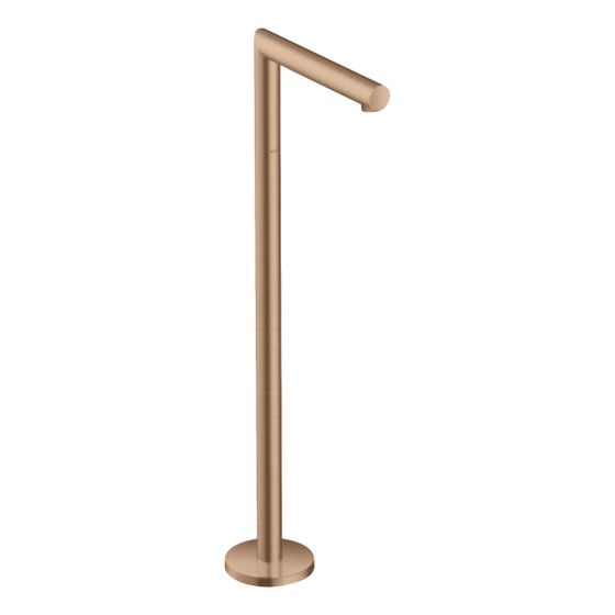Hansgrohe AXOR Uno Wanneneinlauf, 18l/min, gerade bodenstehend, Brushed Red Gold