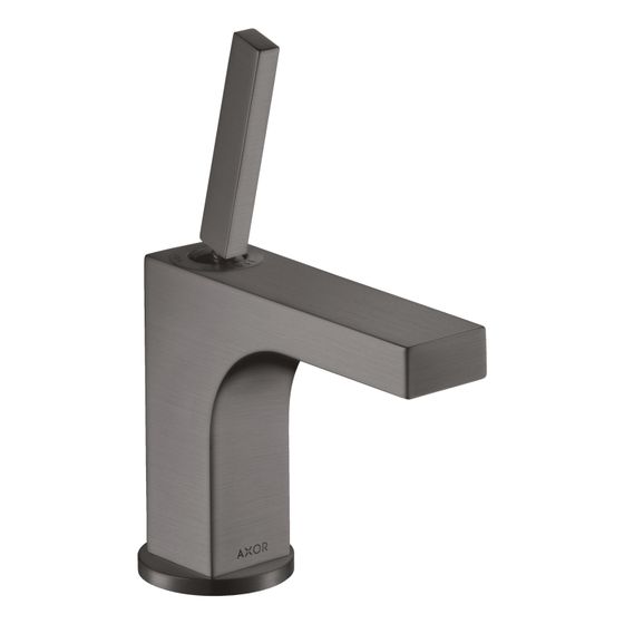 Hansgrohe AXOR Citterio Einhebel-Waschtischmischer 90mm, 5l/min, Pin-Griff für HWB, Zugstangen-Ablaufg., Brushed Black Chrome