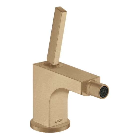 Hansgrohe AXOR Citterio Einhebel-Bidetmischer, 7,2l/min, Zugstangen-Ablaufgarnitur, Brushed Bronze