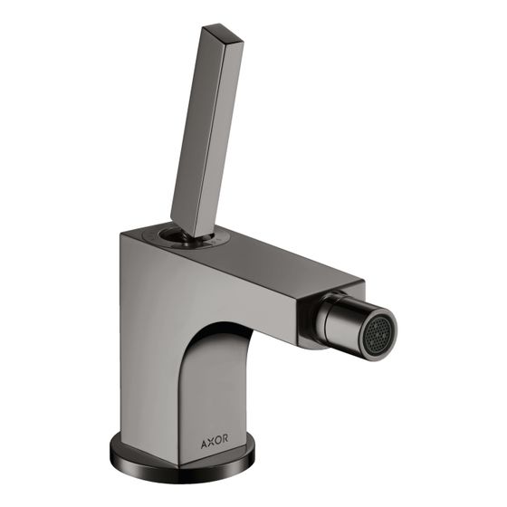Hansgrohe AXOR Citterio Einhebel-Bidetmischer, 7,2l/min, Zugstangen-Ablaufgarnitur, Polished Black Chrome