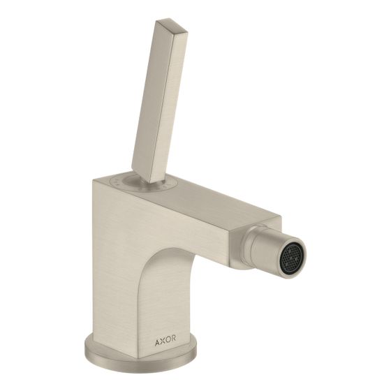 Hansgrohe AXOR Citterio Einhebel-Bidetmischer, 7,2l/min, Zugstangen-Ablaufgarnitur, Brushed Nickel