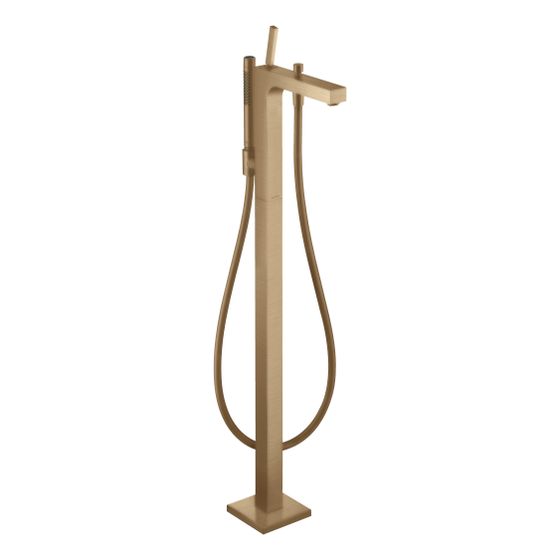 Hansgrohe AXOR Citterio Einhebel-Wannenmischer, 22l/min, bodenstehend, Pin-Griff, Brushed Bronze