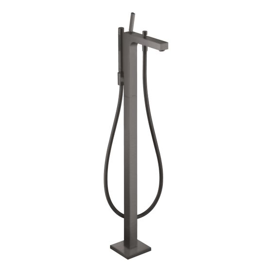 Hansgrohe AXOR Citterio Einhebel-Wannenmischer, 22l/min, bodenstehend, Pin-Griff, Brushed Black Chrome